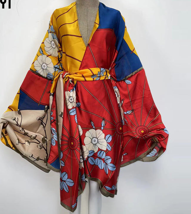 Midi Kimono /Duster with Scarf
