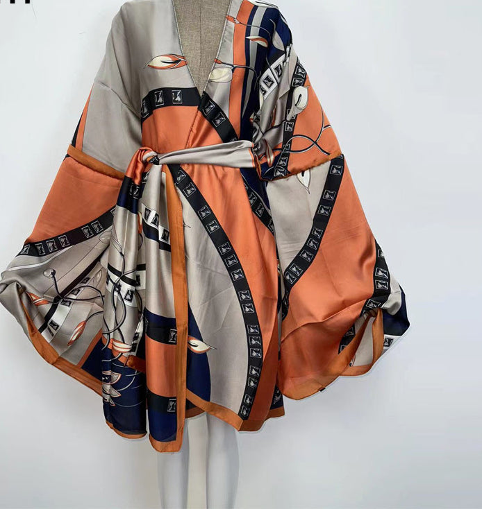Midi Kimono /Duster with Scarf
