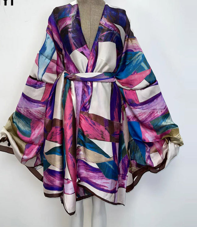 Midi Kimono /Duster with Scarf