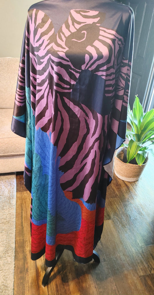 106 Purple Safari Kaftan
